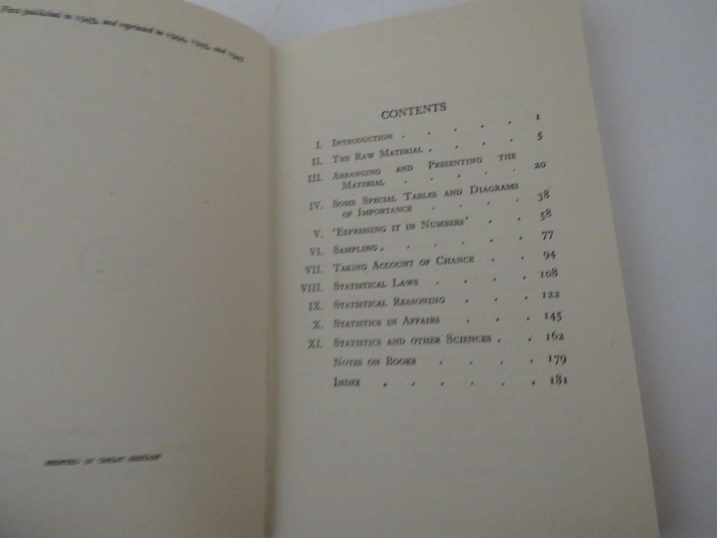 Statistics By L.H.C. Tippett 1947