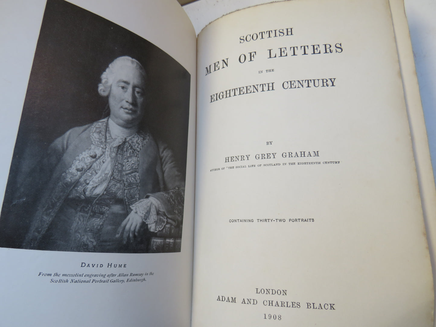 Scottish Men of Letters In The Eighteenth Century By Henry Grey Graham 1908