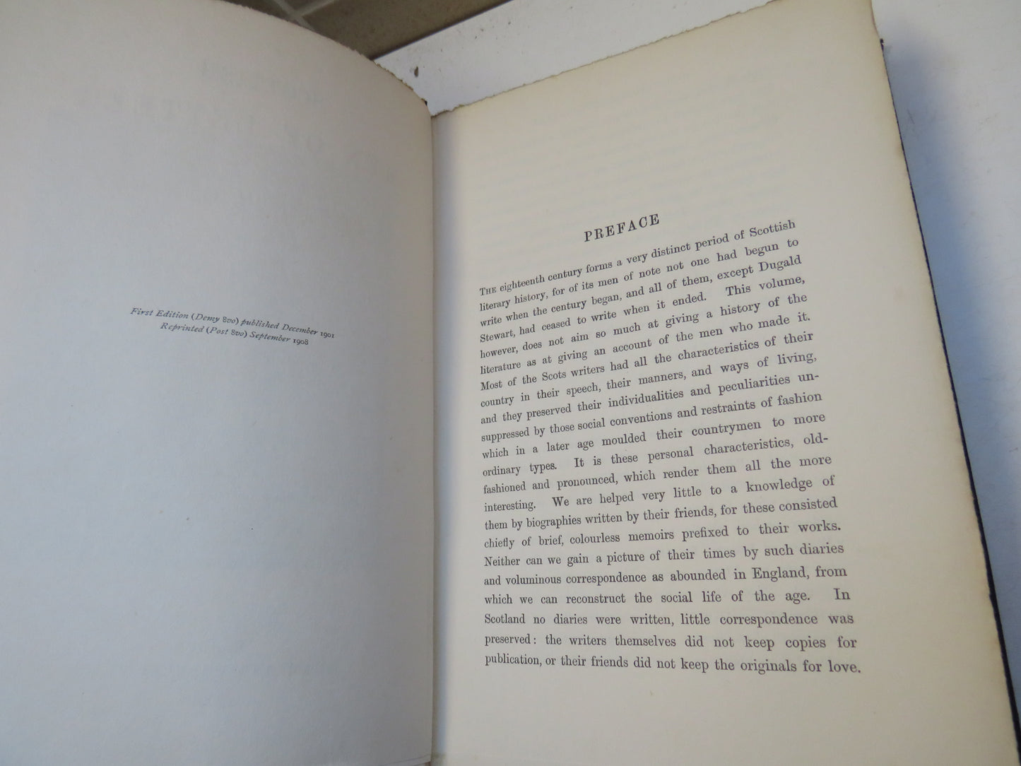 Scottish Men of Letters In The Eighteenth Century By Henry Grey Graham 1908