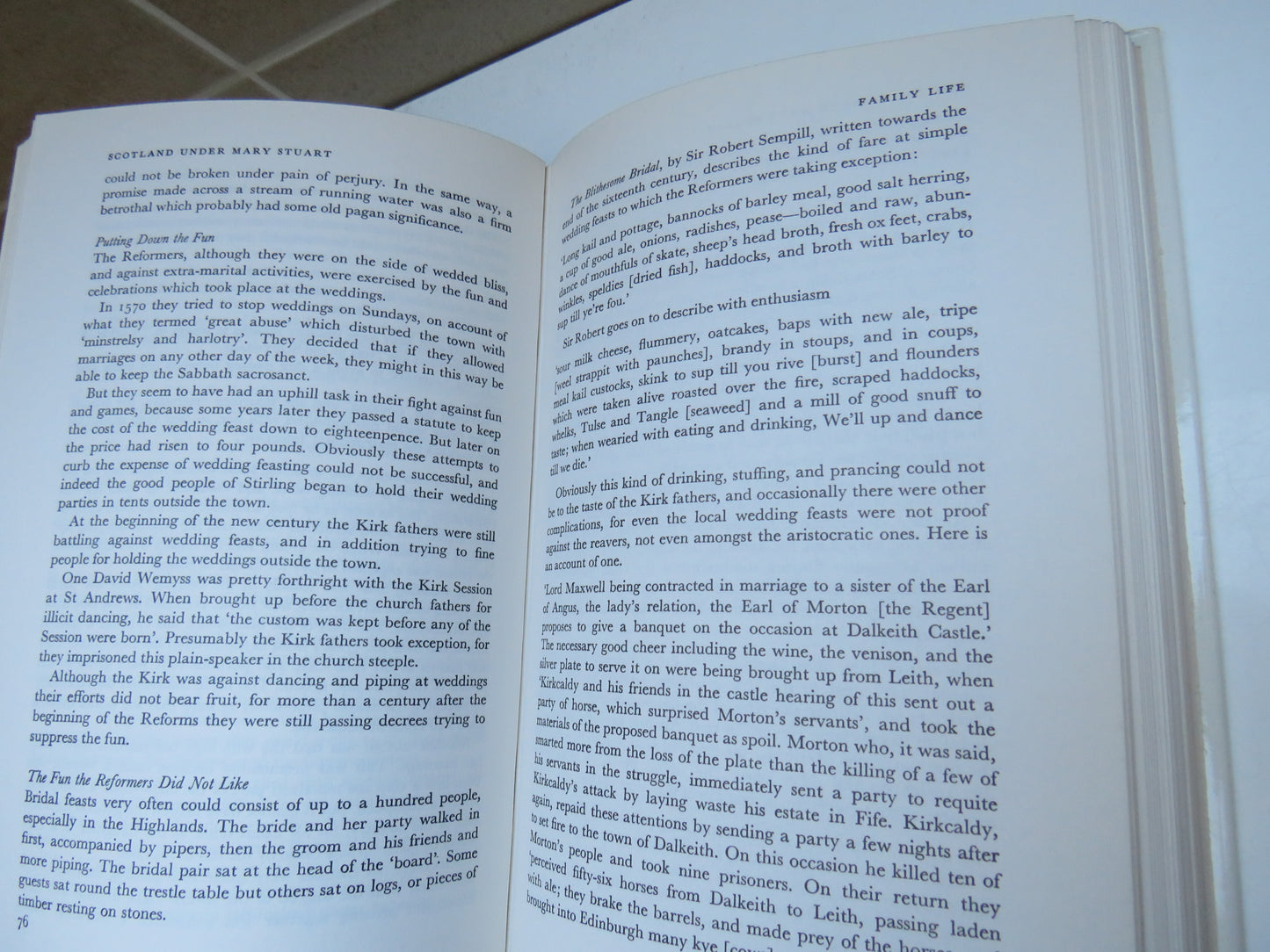 Scotland Under Mary Stuart, an Account of Everyday Life by Madeleine Bingham, 1974