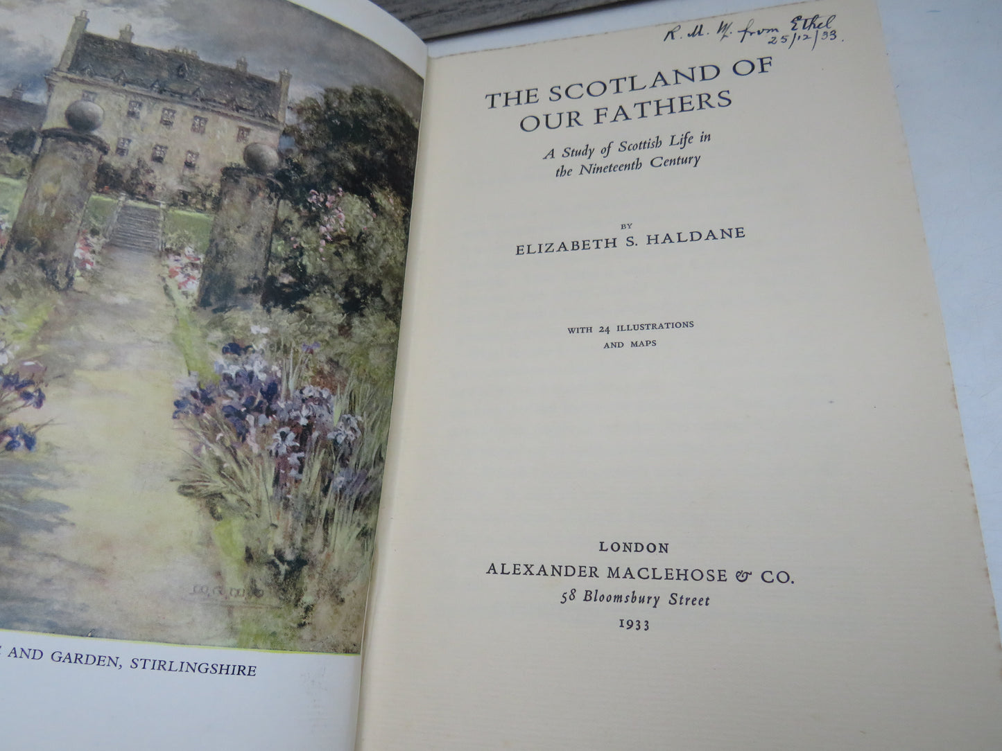 The Scotland of Our Fathers A Study of Scottish Life In The Nineteenth Century By Elizabeth S. Haldane 1933