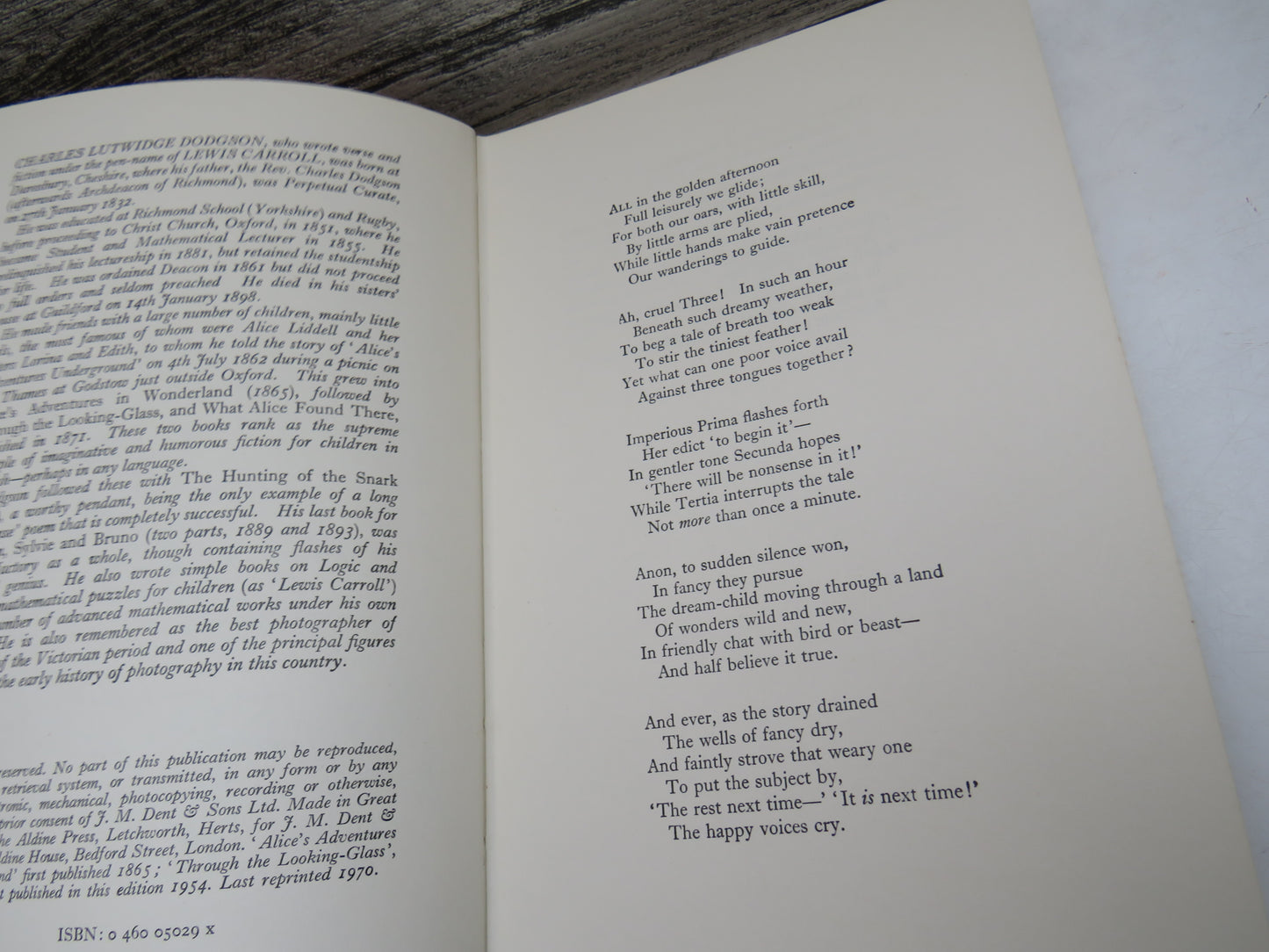 Alice's Adventures In Wonderland and Through The Looking-Glass By Lewis Carroll 1970