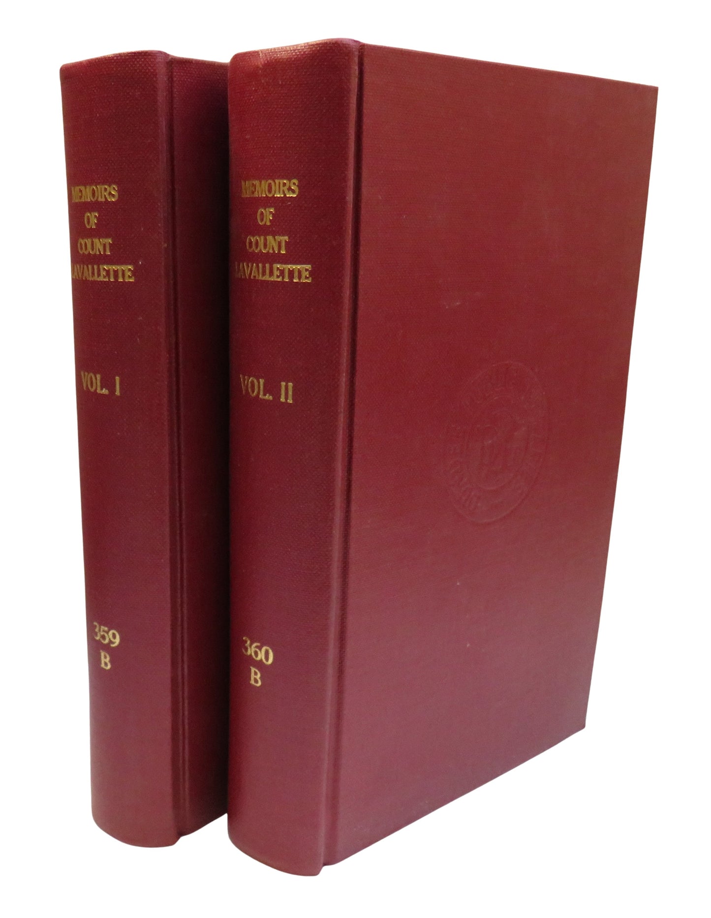 Memoirs Of Count Lavallette Written By Himself In Two Volumes 1831