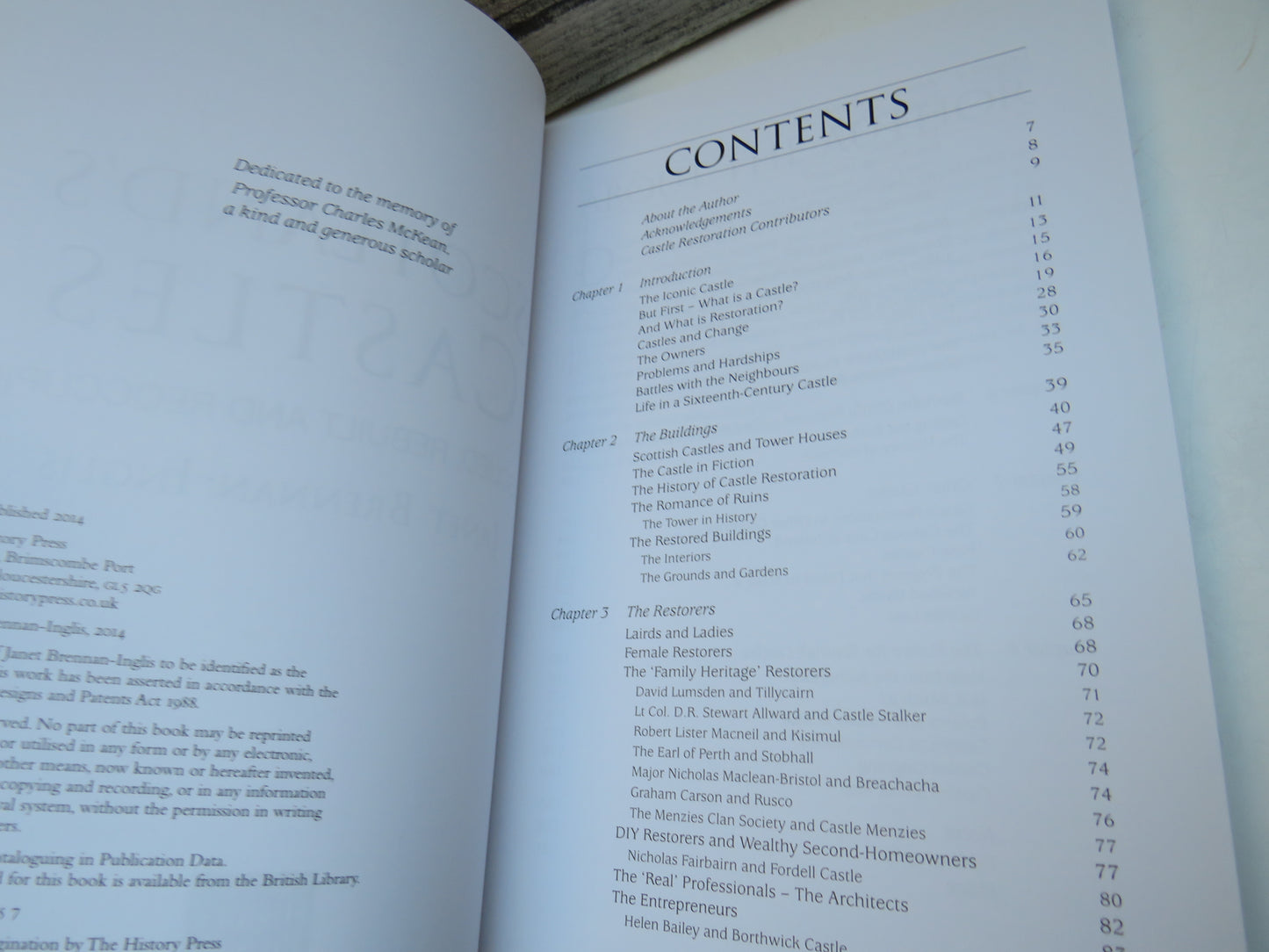 Scotland's Castles Rescued, Rebuilt and Reoccupied By Janet Brennan-Inglis 2014