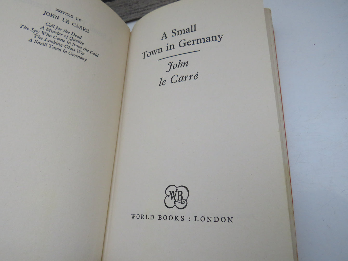 A Small Town In Germany By John Le Carre 1969