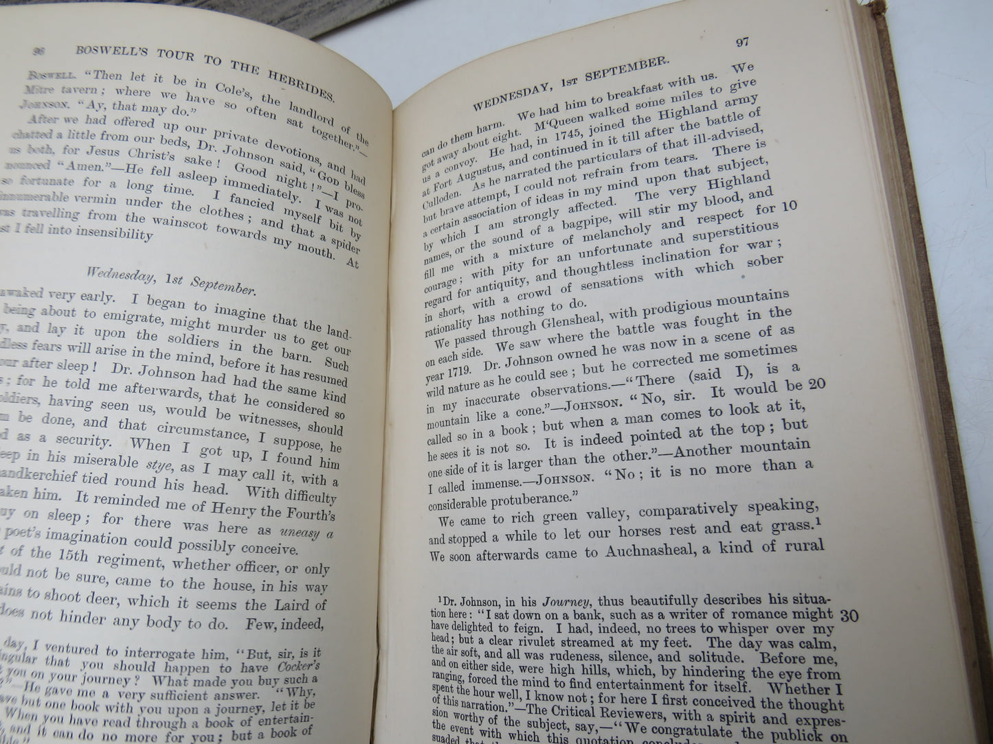 Boswell's Journal Of A Tour To The Hebrides With Notes And Biographical Sketch By H. B. Cotterill 1902