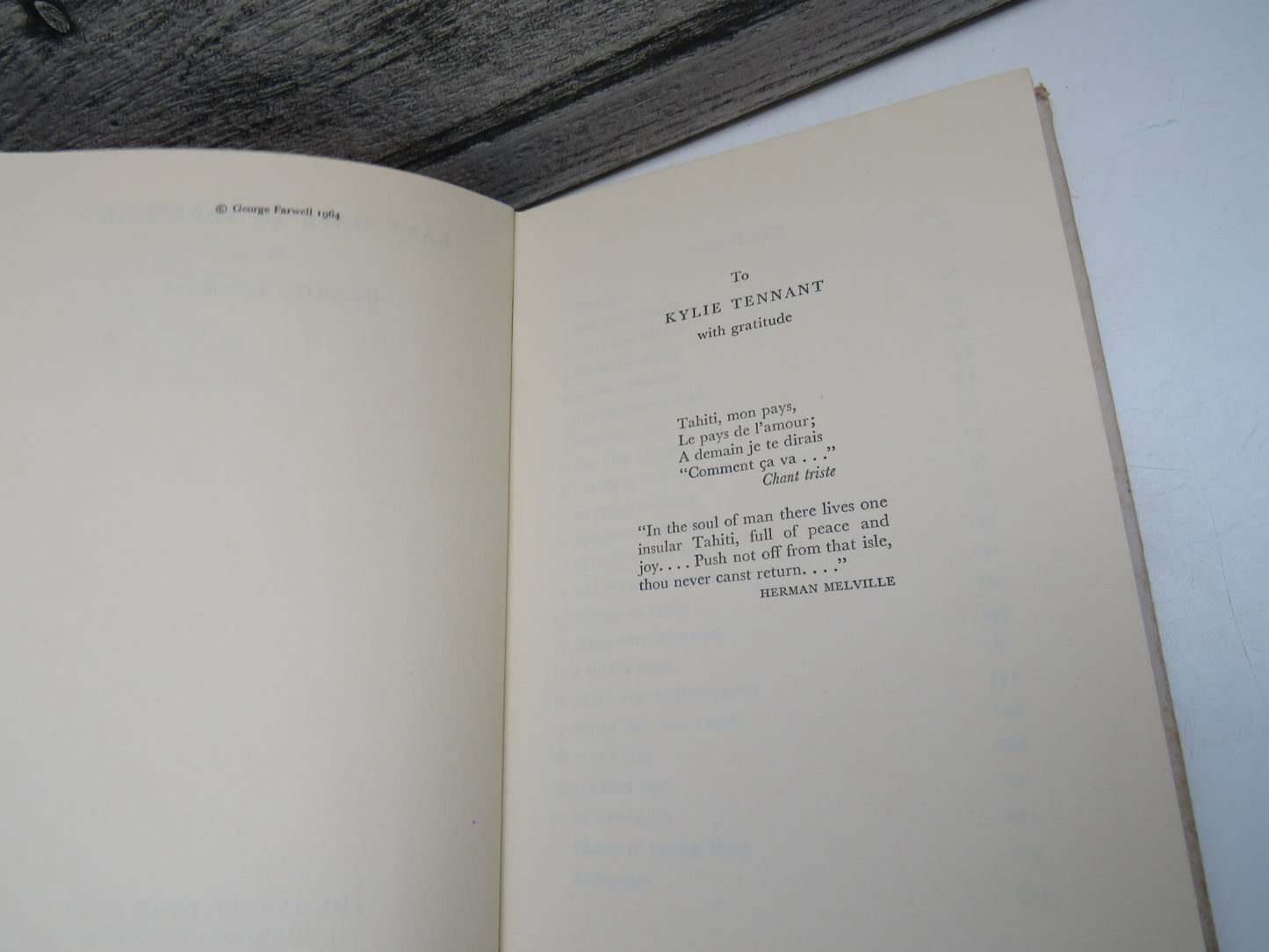 Last Days In Paradise BY George Farwell 1964