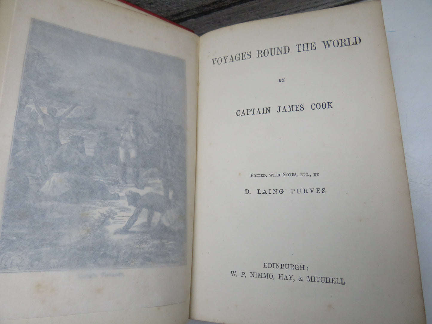 Voyages Round The World By Captain Cook Edited With Notes By D. Laing Purves