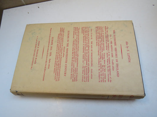 The Growth Of English Society A Short Economic History By E. Lipson 1964