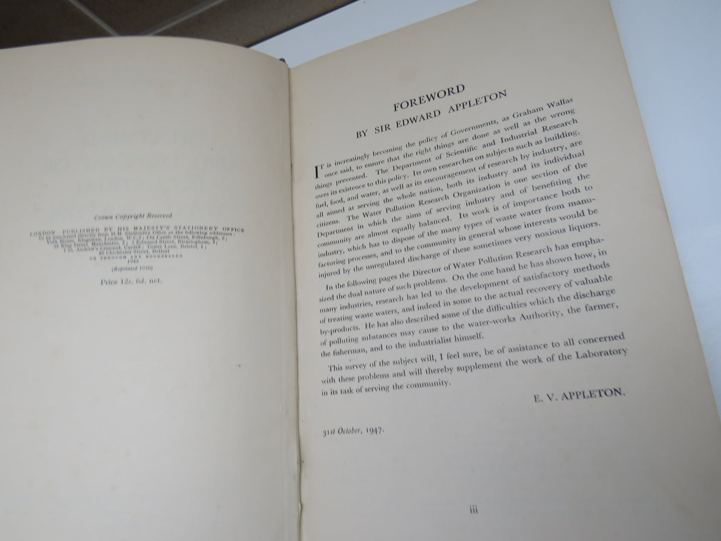 Treatment and Disposal of Industrial Waste Waters By B.A. Southgate 1948