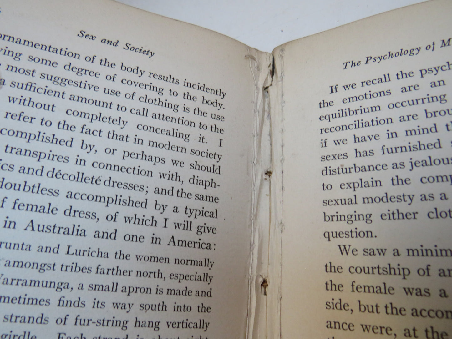 Sex and Society Studies In The Social Psychology of Sex By William I. Thomas 1907