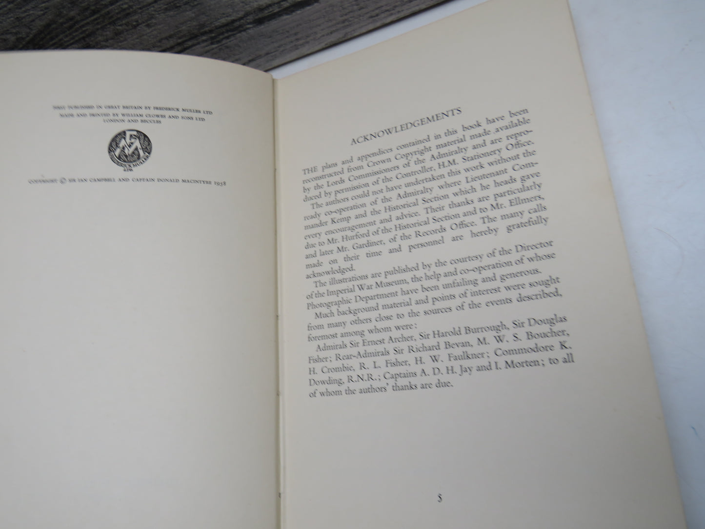 The Kola Run, A Record of Arctic Convoys 1941-1945 by Vice-Admiral Sir Ian Campbell, 1958