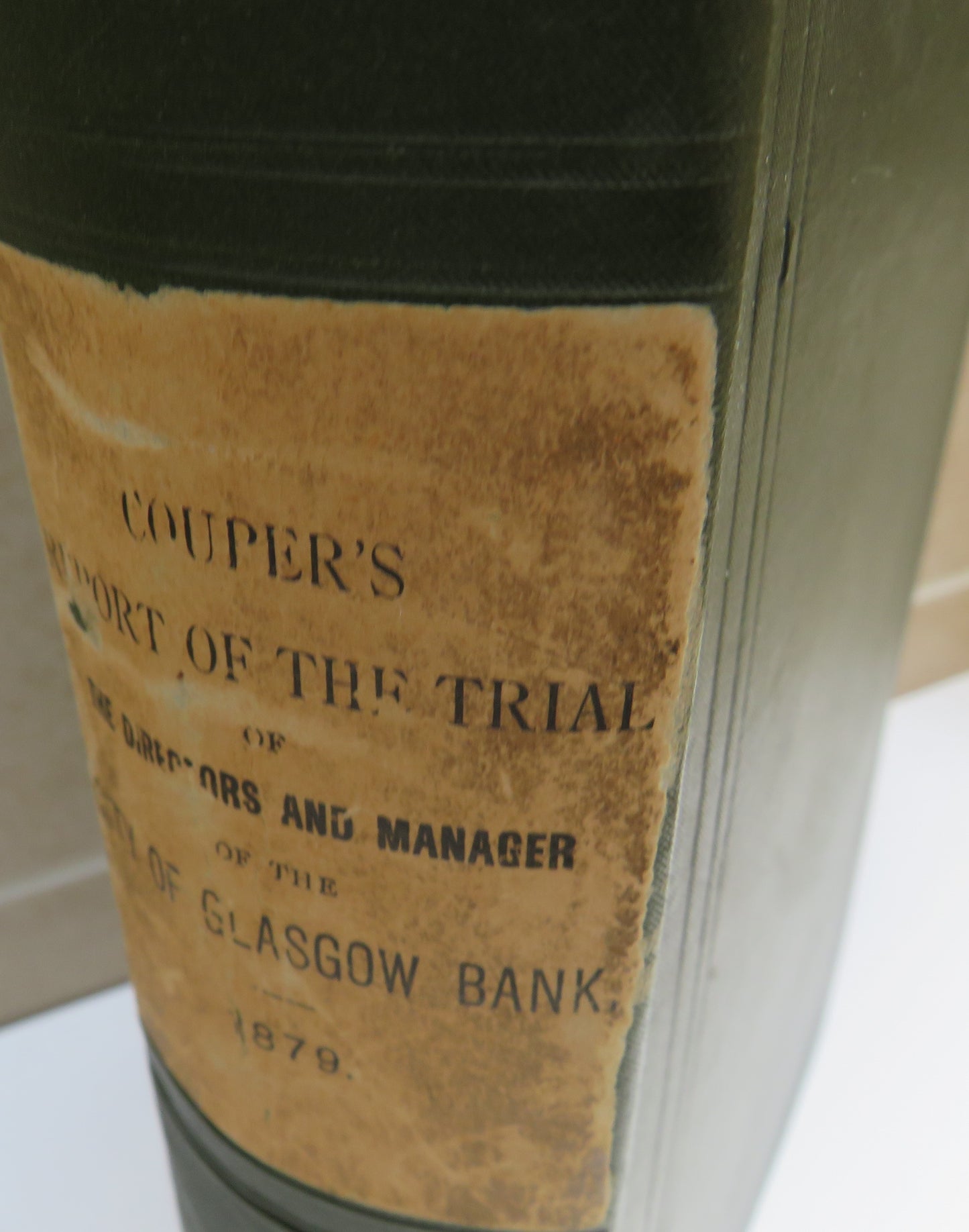 Report of the Trial Before The High Court of Justiciary Her Majesty's Advocate Against The Directions and the Manager of The City of Glasgow Bank by Charles Tennant Couper Advocate 1879