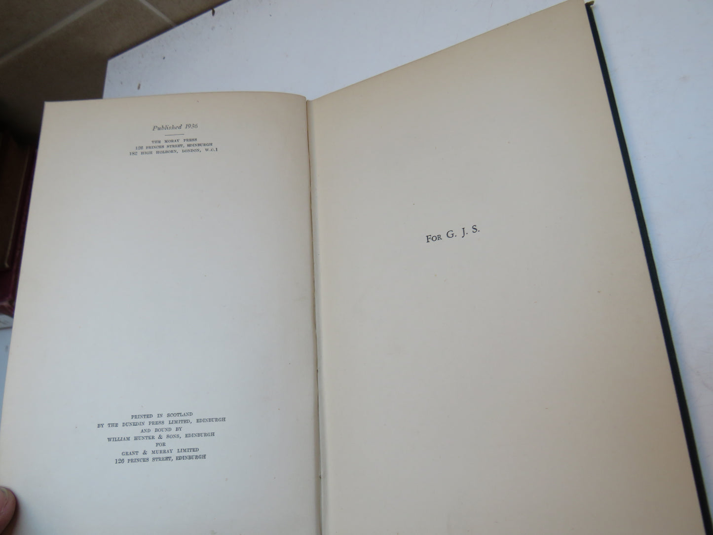 The Old Stalker and Other Verses By J. B. Salmond 1936 1st Edition