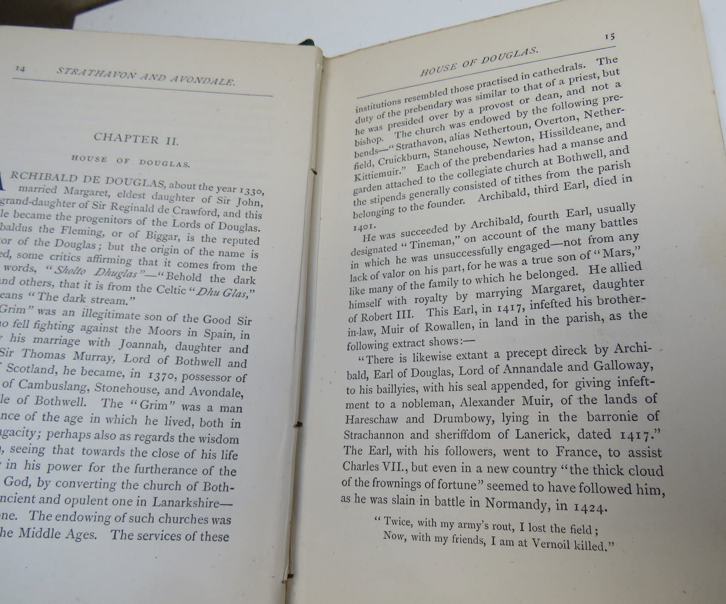 Sketches of The Town of Strathavon and Parish of Avondale By Mary Gebbie 1880