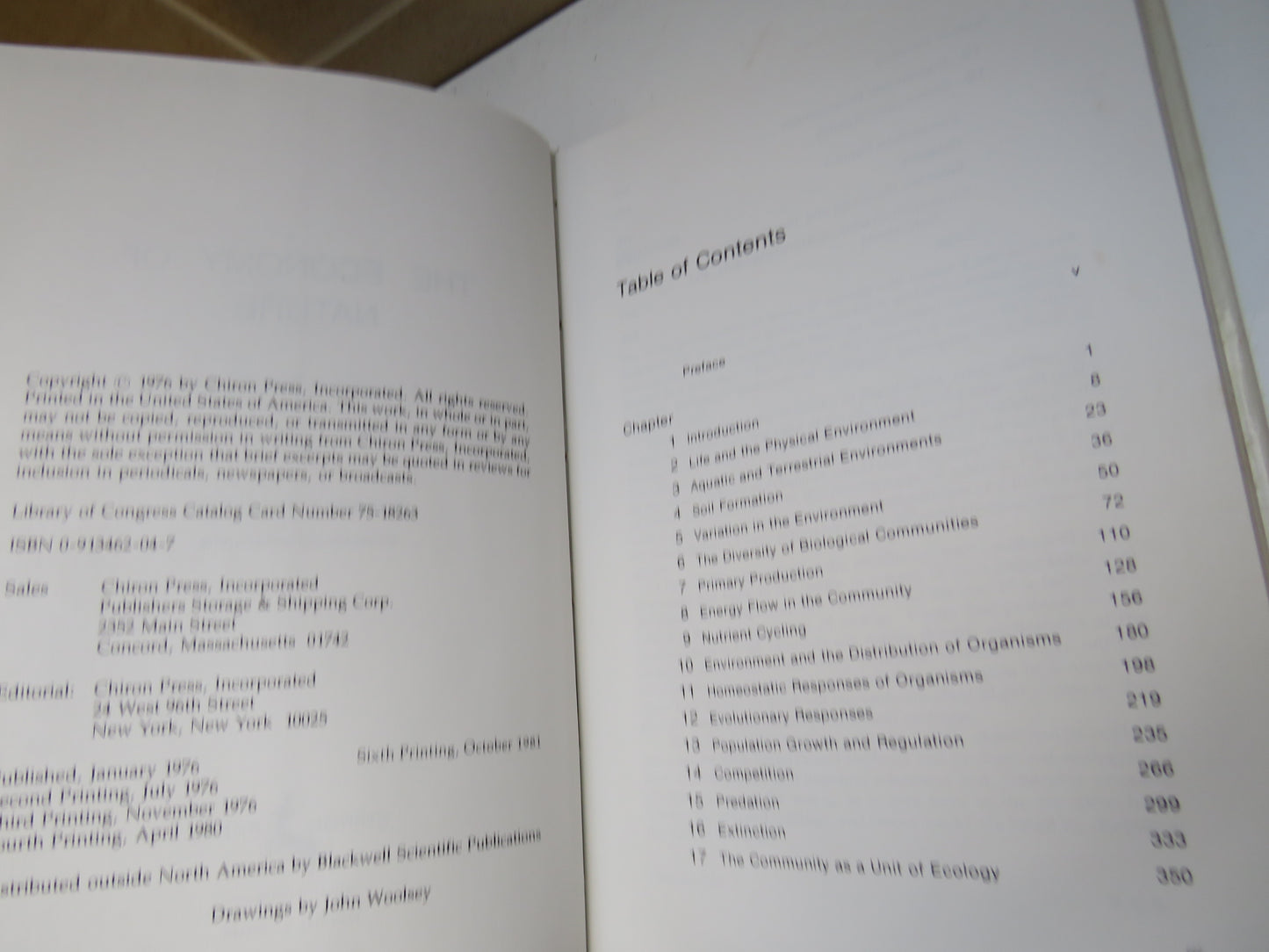 The Economy of Nature A Textbook in Basic Ecology By Robert E. Ricklefs 1981