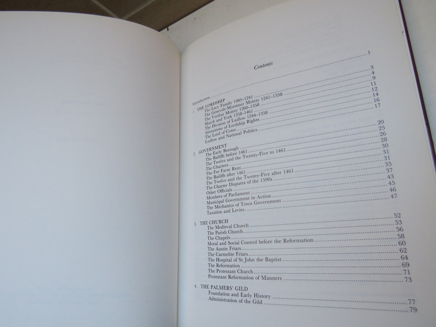 Ludlow 1085-1660 A Social, Economic and Political History By Michael Faraday 1991
