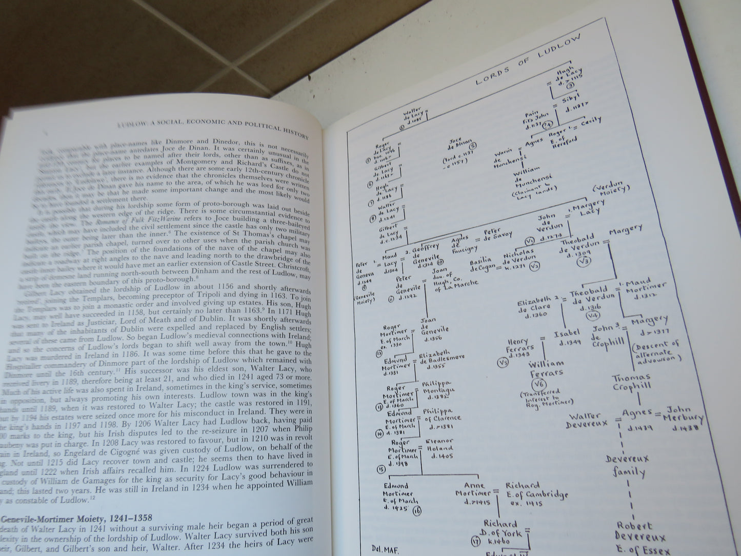 Ludlow 1085-1660 A Social, Economic and Political History By Michael Faraday 1991