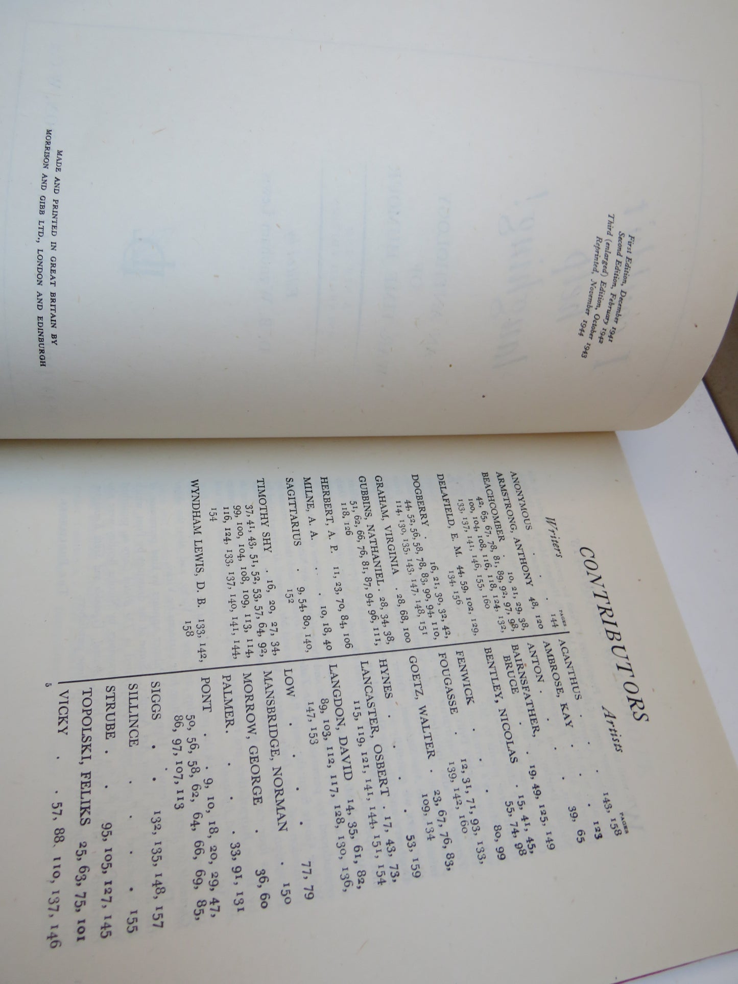I Couldn't Help Laughing An Anthology Of War-Time Humour Edited By D. B. Wyndham Lewis 1944