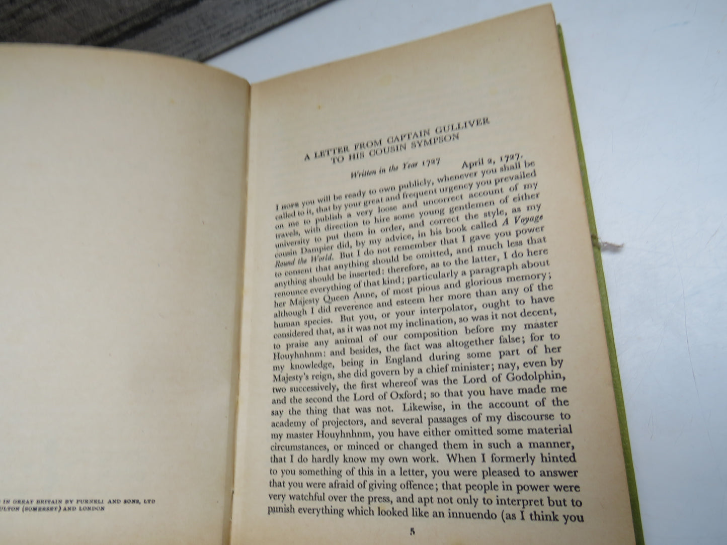 Gulliver's Travels by Jonathan Swift