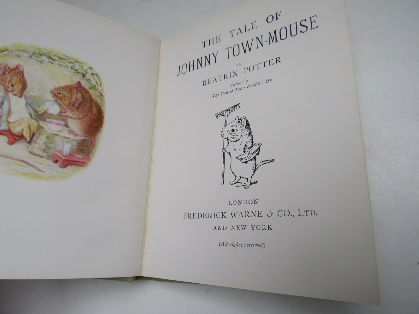 The Tale of Johnny Town-Mouse by Beatrix Potter, 1918