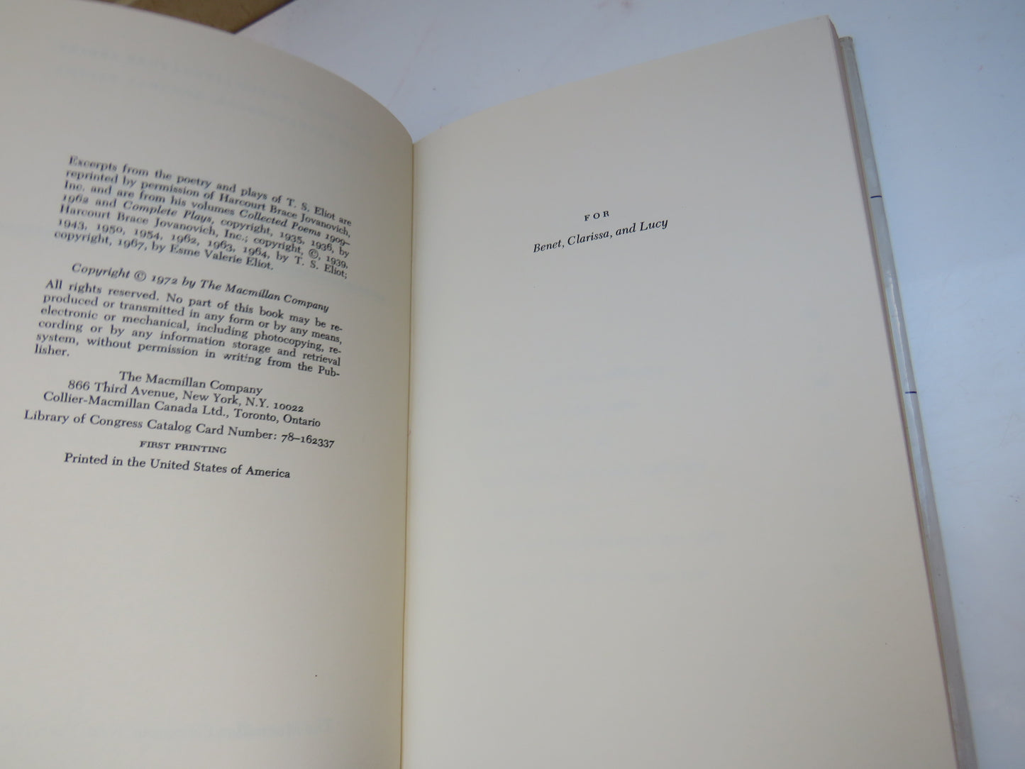 T. S. Eliot by Bernard Bergonzi, 1972 Author Signed