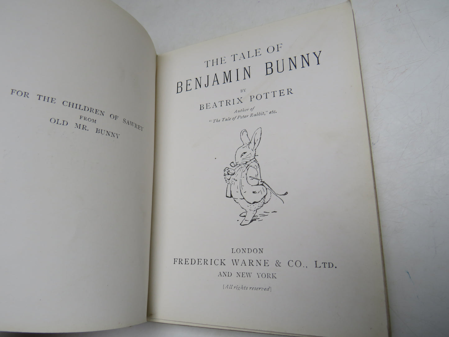 The Tale of Benjamin Bunny by Beatrix Potter, 1904