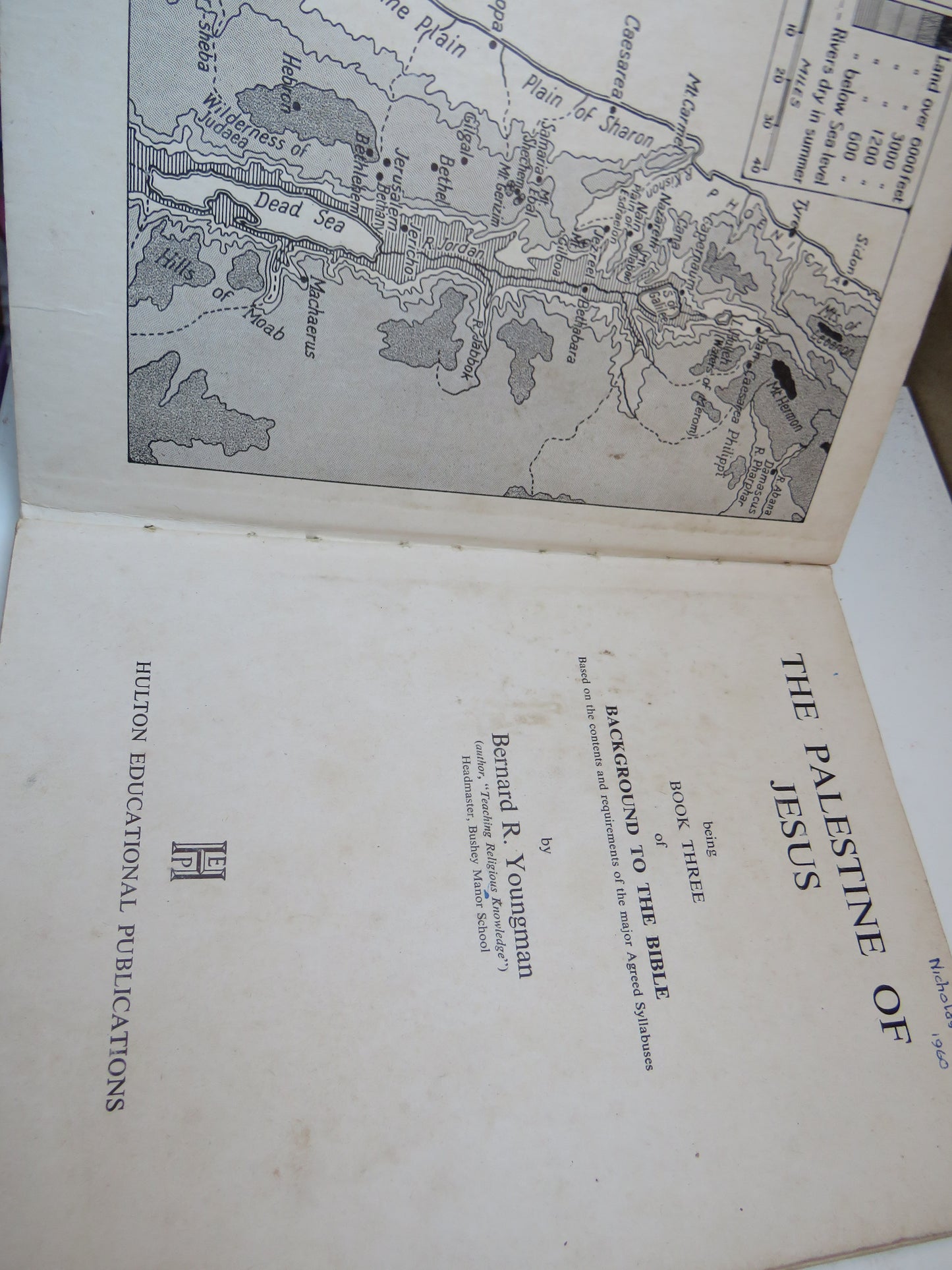 The Palestine Of Jesus Being Book Three Of Background To The Bible By Bernard R. Youngman 1959