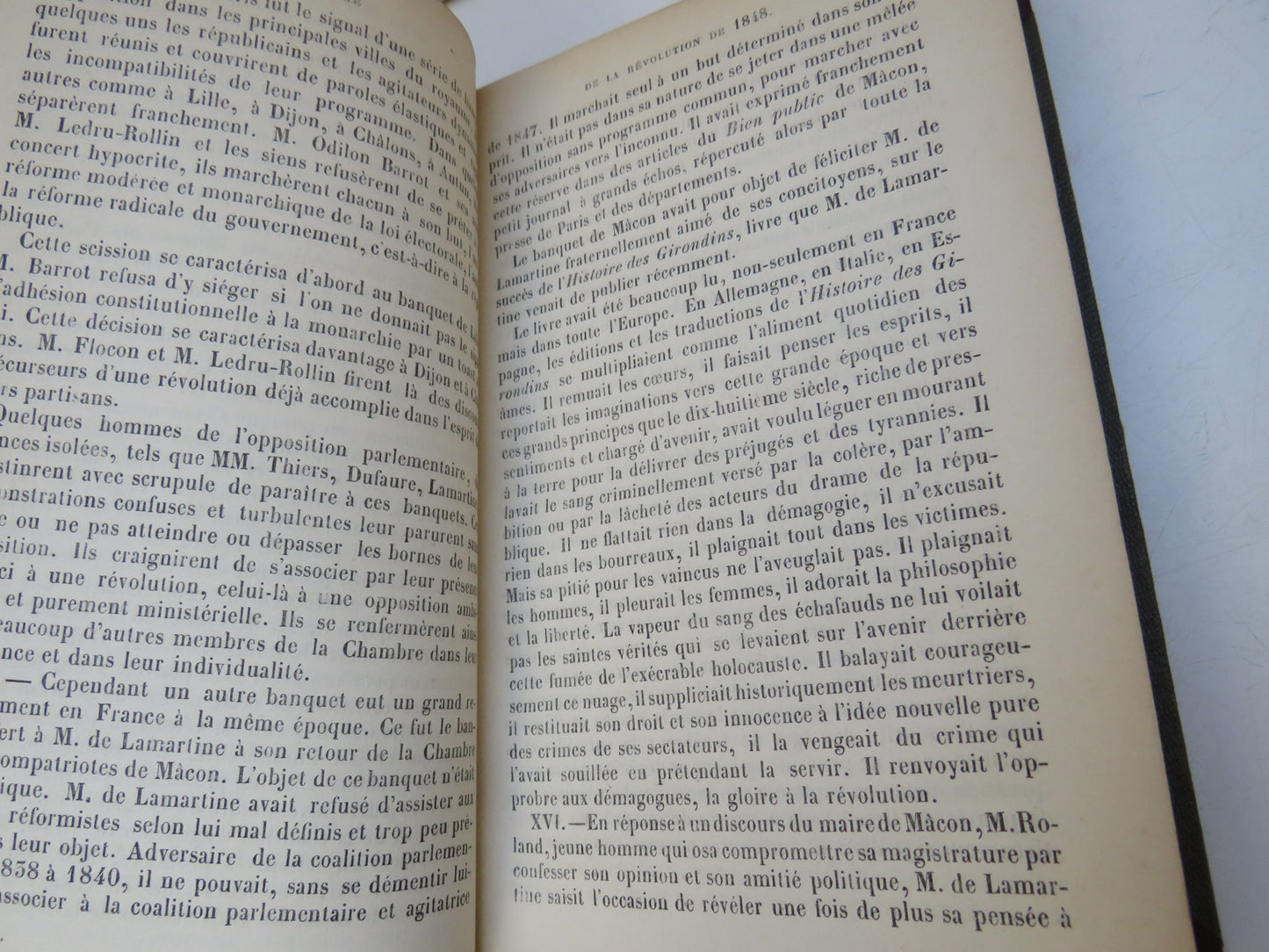 Histoire De La Revolution De 1848 Par. A. De Lamartine 1849 Antique French Book