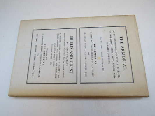 Vital Heraldry By Thomas Baty 1962