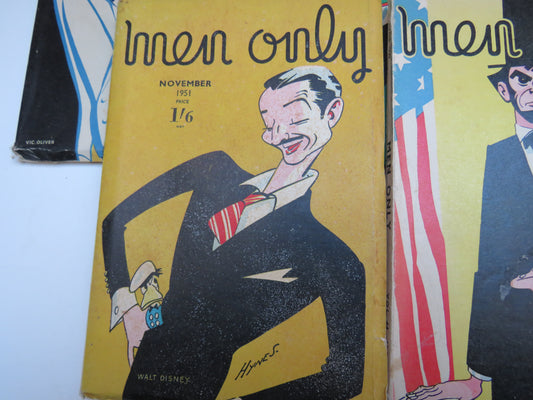Small Collection of 5 Men Only Magazines 1948-1956