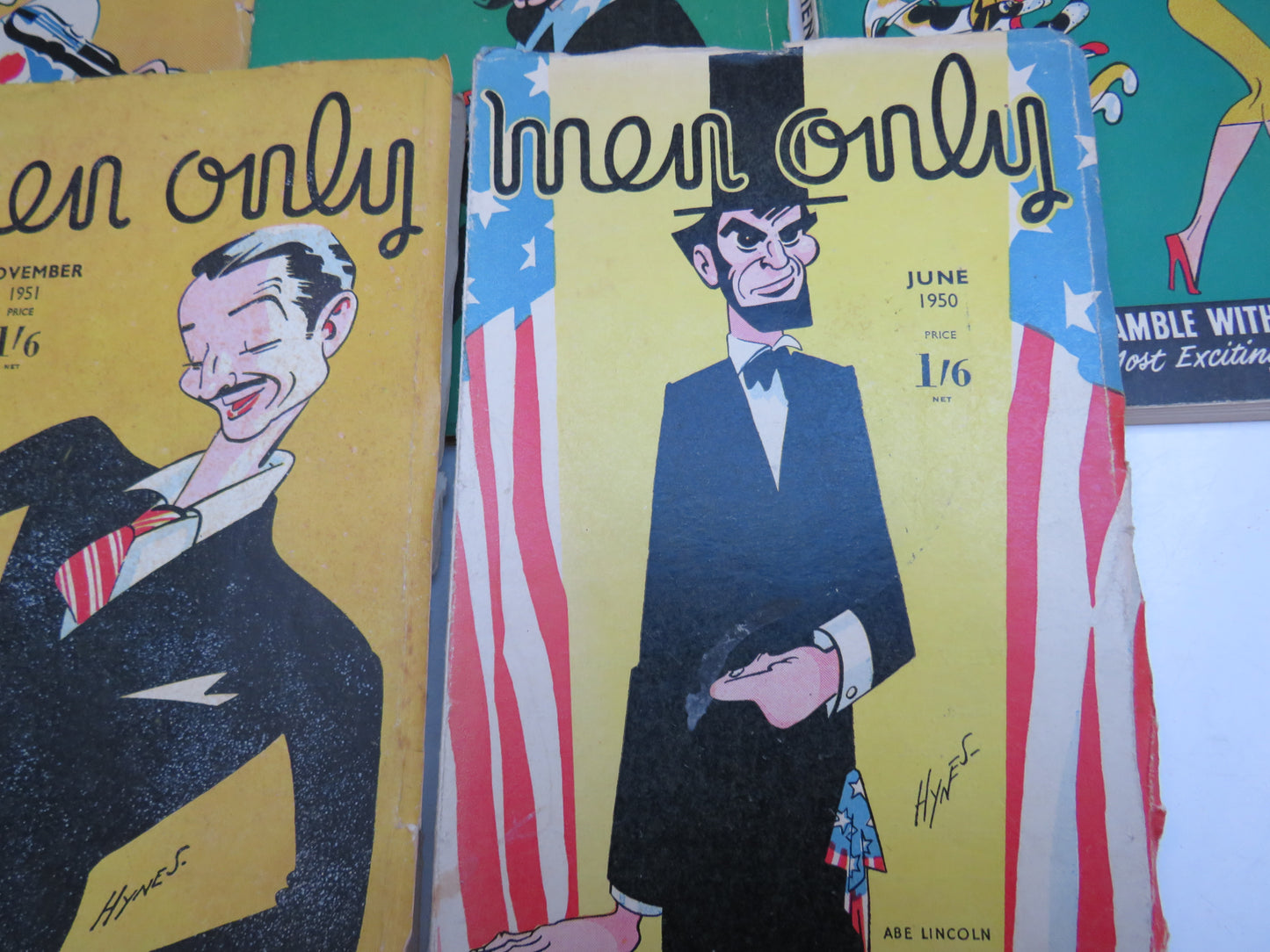 Small Collection of 5 Men Only Magazines 1948-1956
