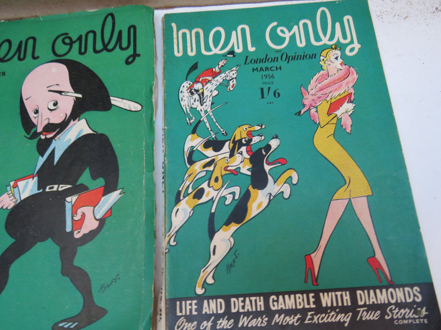 Small Collection of 5 Men Only Magazines 1948-1956