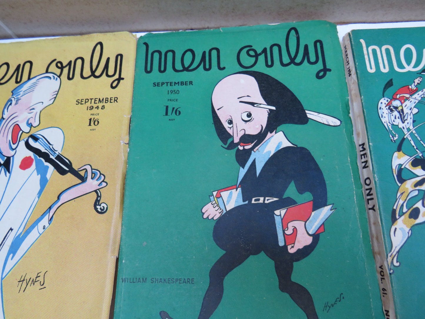 Small Collection of 5 Men Only Magazines 1948-1956