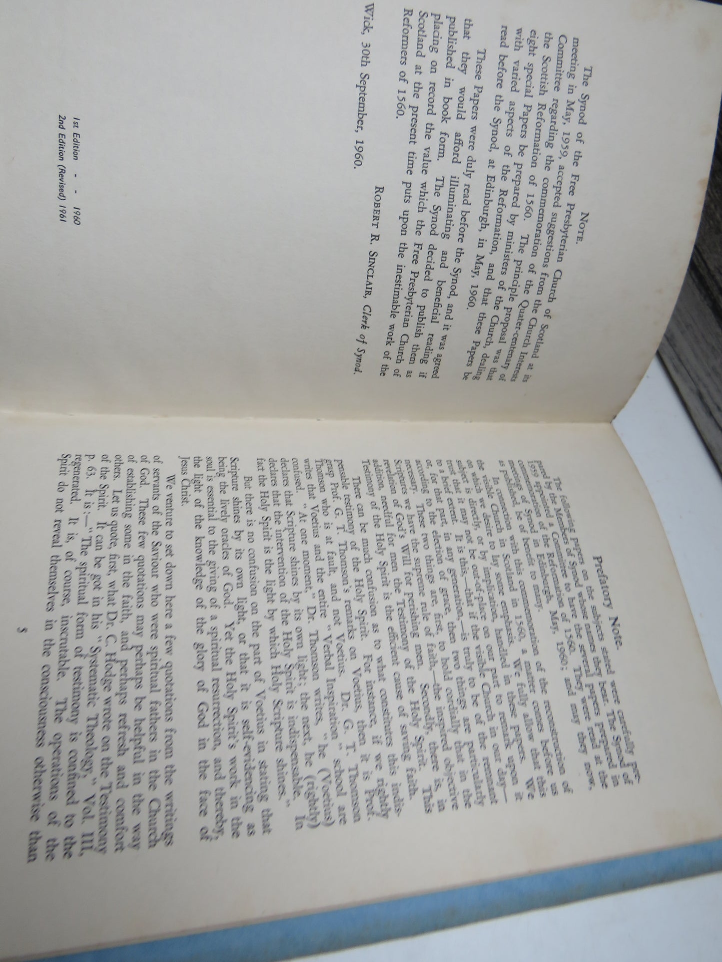 Papers Commemorating The Quater-Centenary of the Scottish Reformation 1961