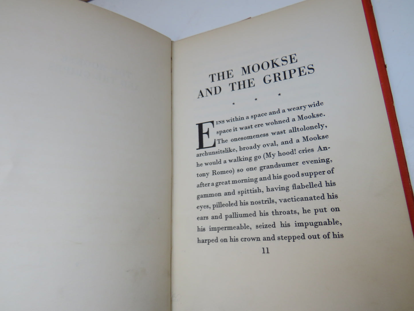 Two Tales of Shem and Shaun, Fragments from Work in Progress by James Joyce, 1932