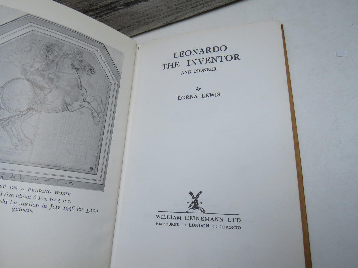Leonardo The Inventor And Pioneer By Lorna Lewis 1959