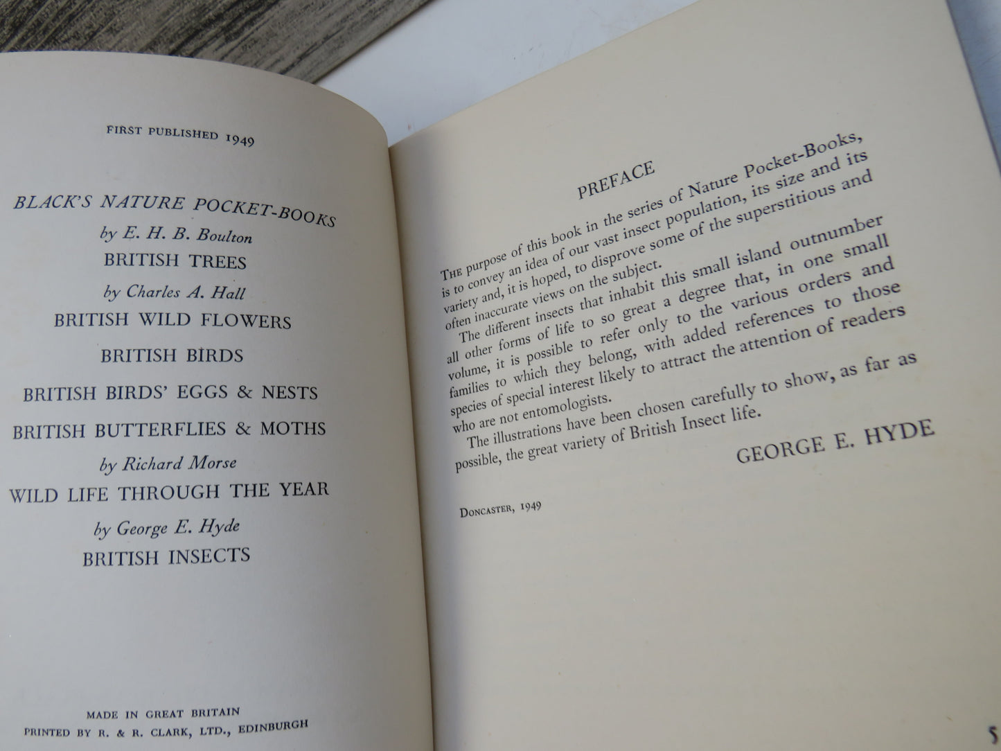 A Pocket-Book of British Insects By George E. Hyde 1949