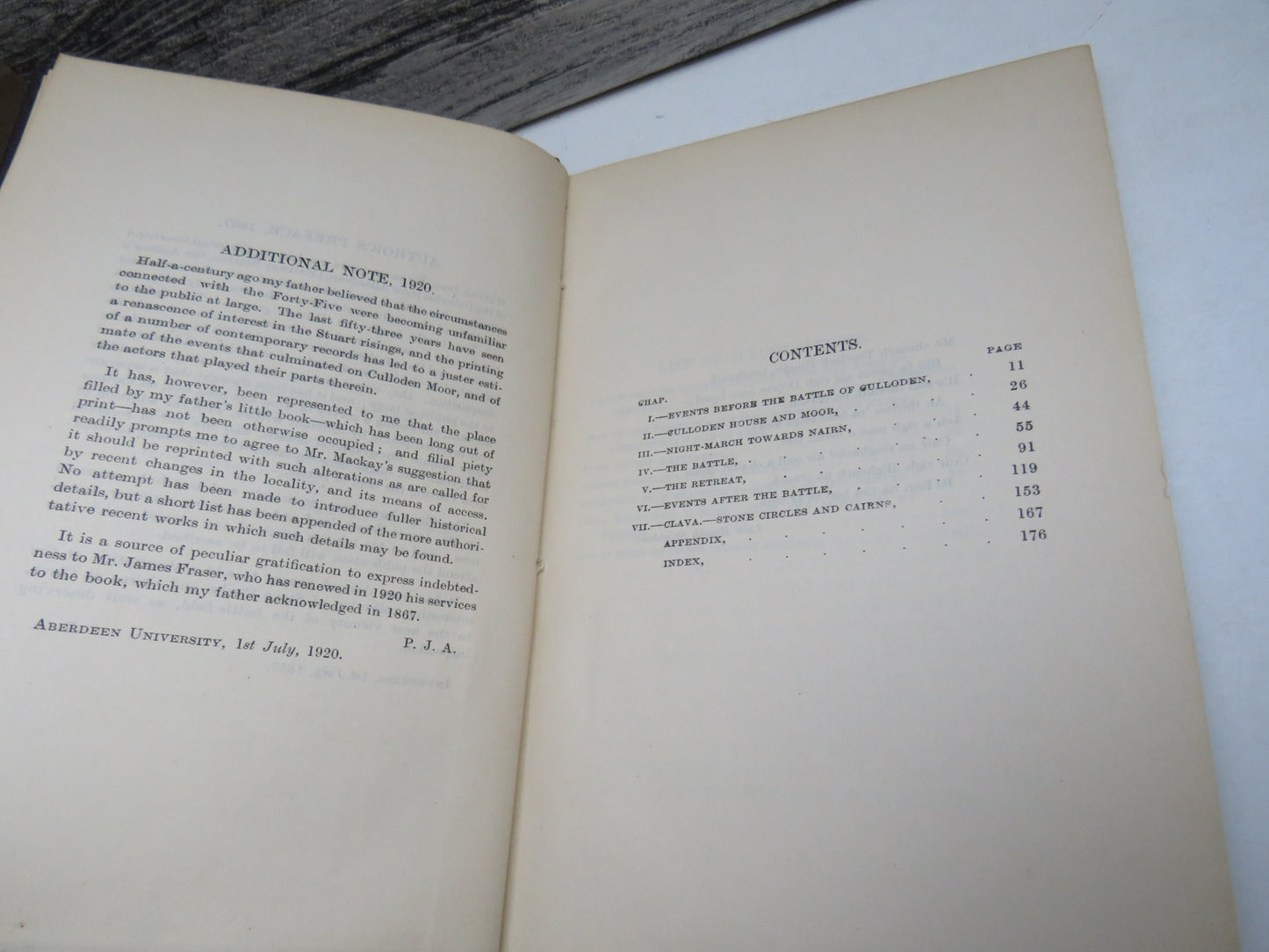 Culloden Moor and Story of the Battle With Description of the Stone Circles and Cairns At Clava By The Late Peter Anderson 1920