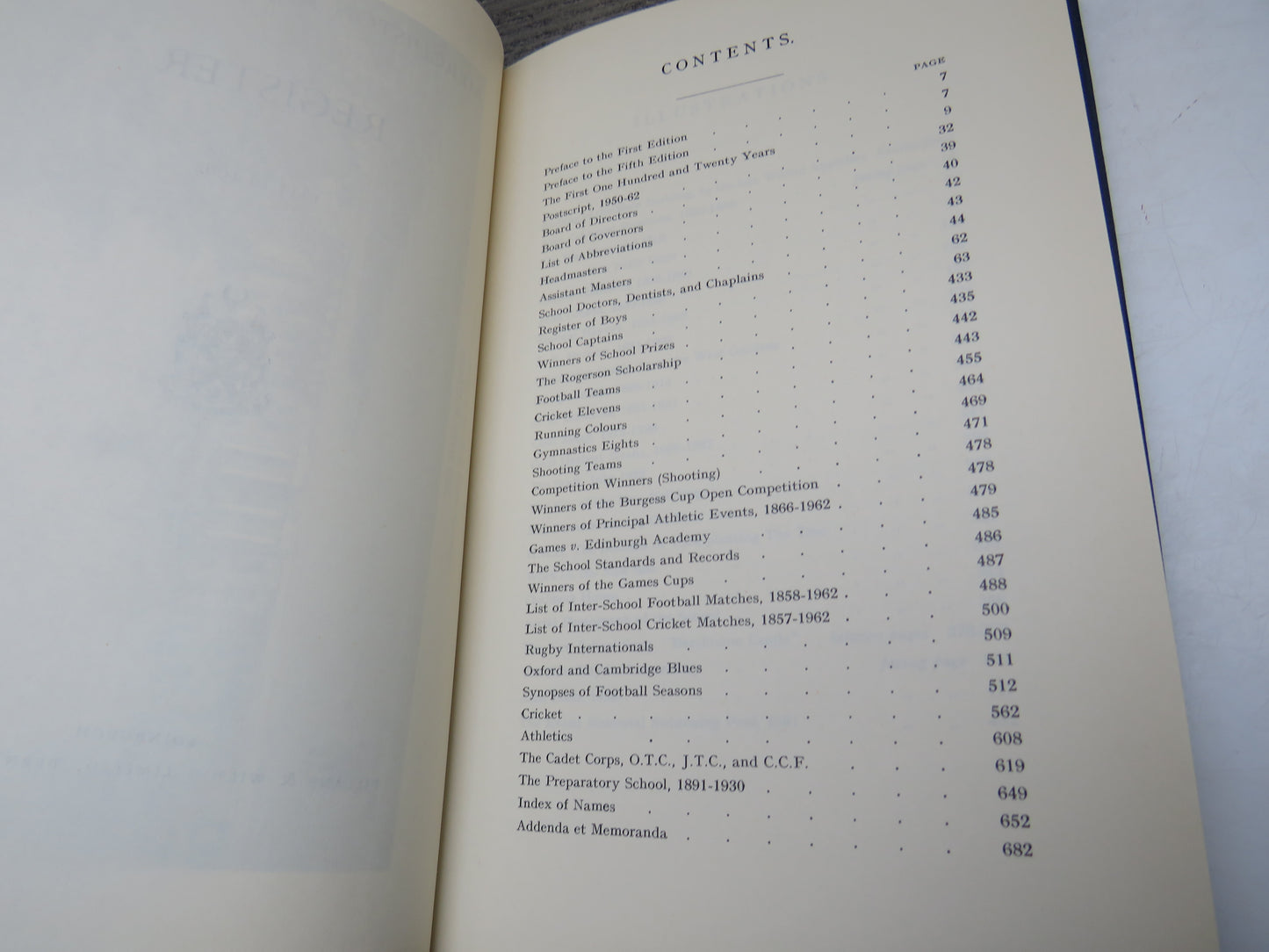 Merchiston Castle School Register 1833 To 1962
