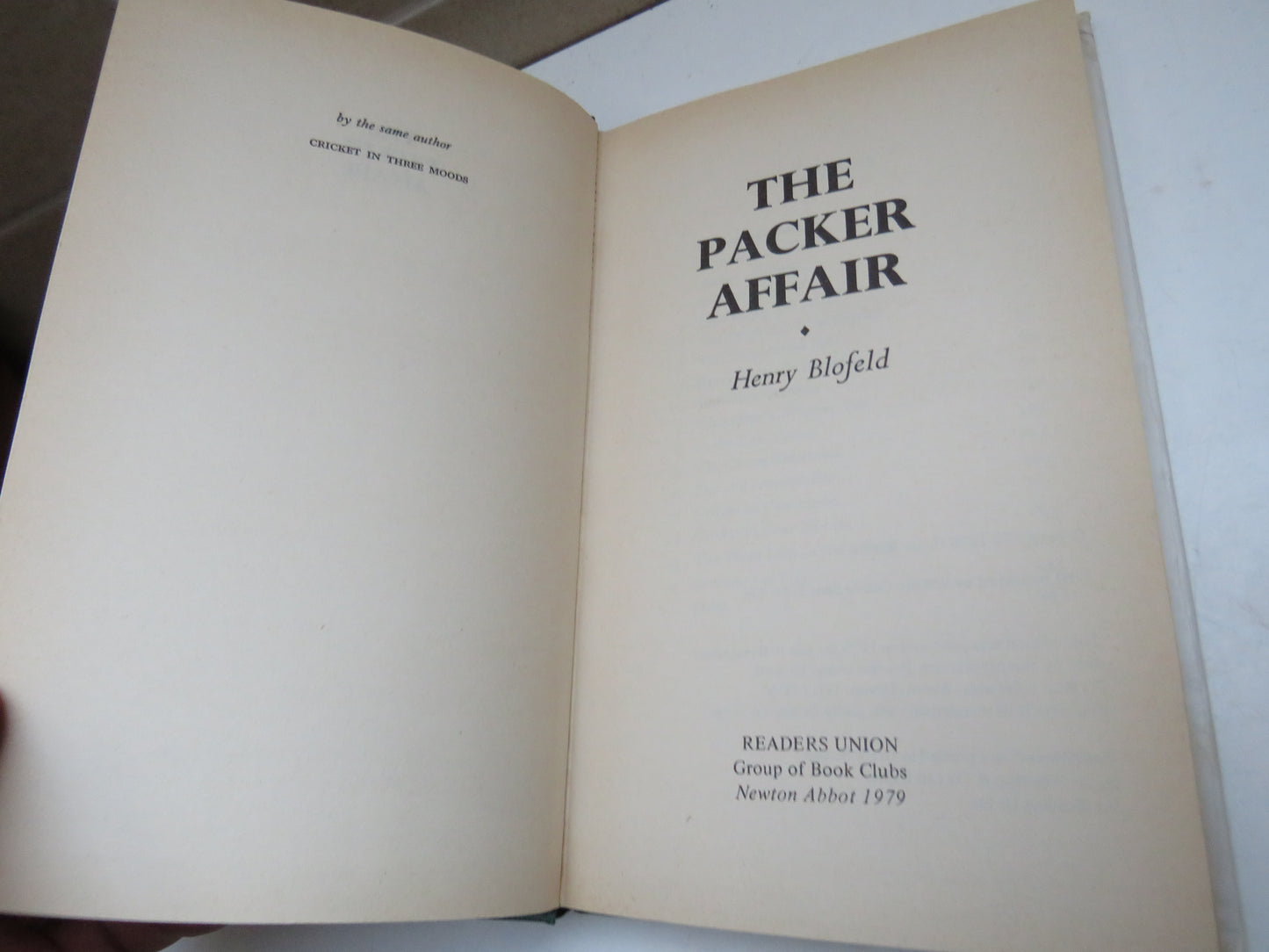 The Packer Affair By Henry Blofeld 1979