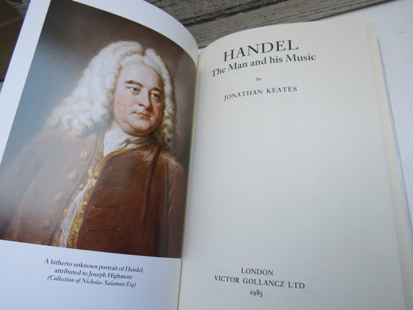 Handel The Man and His Music By Jonathan Keates 1985