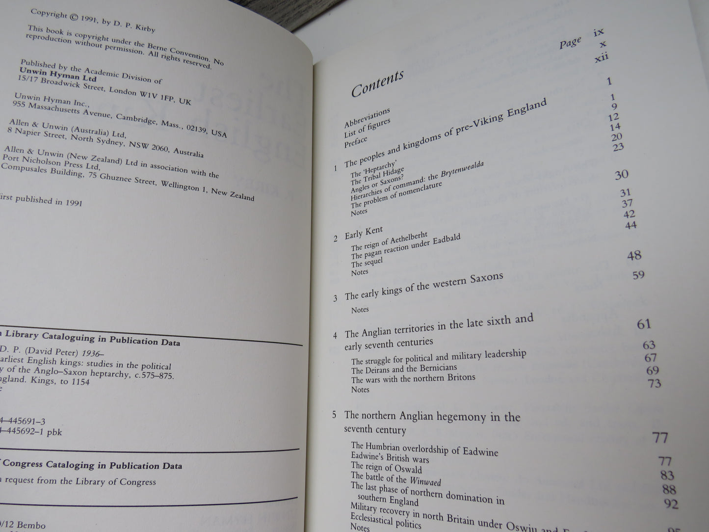 The Earliest English Kings By D. P. Kirby 1991 (Vintage History Book) book 5