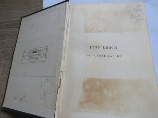 John Leech and Other Papers By John Brown 1882
