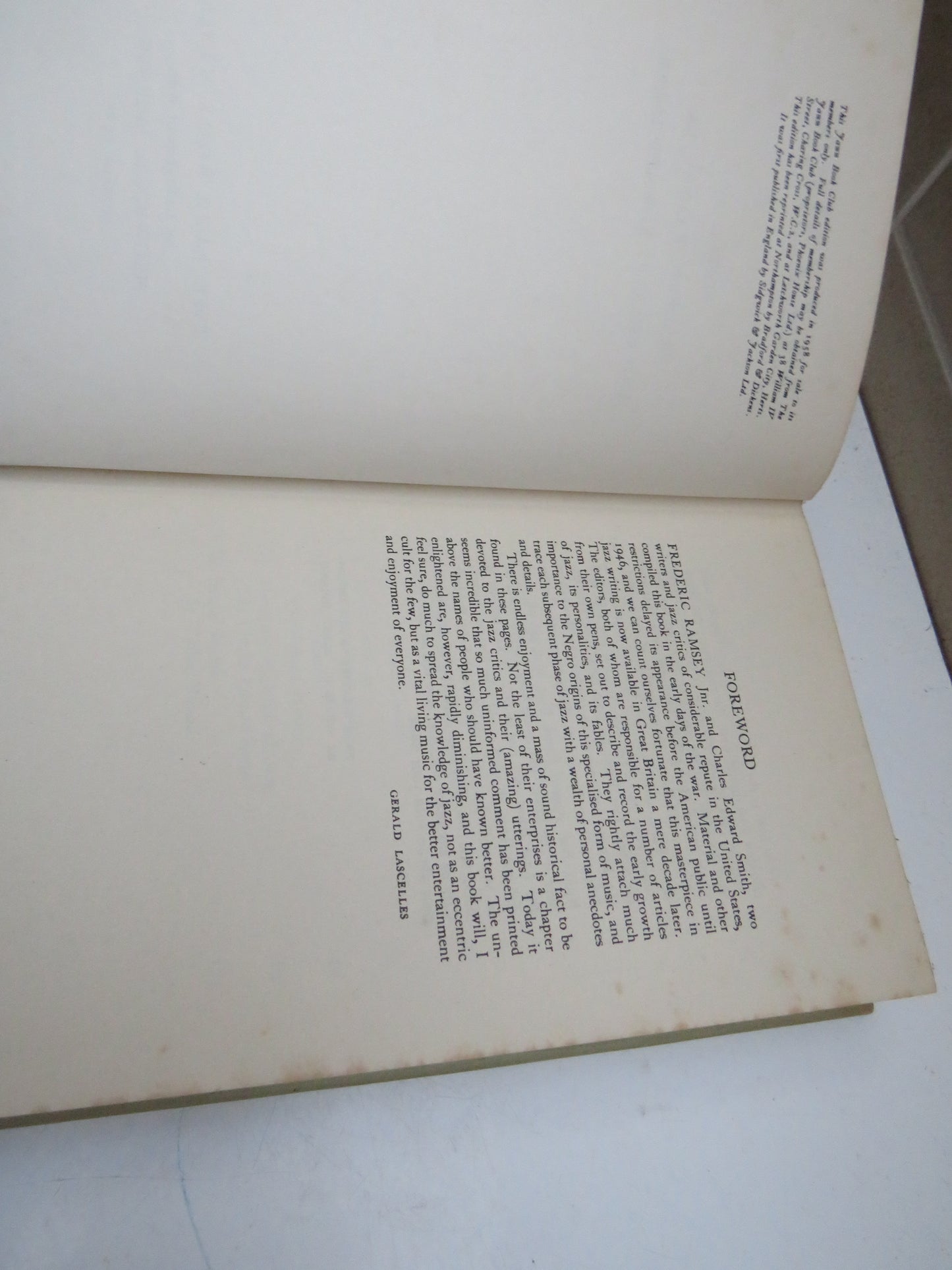Jazzmen Edited by Frederic Ramsey, JR. and Charles Edward Smith 1958