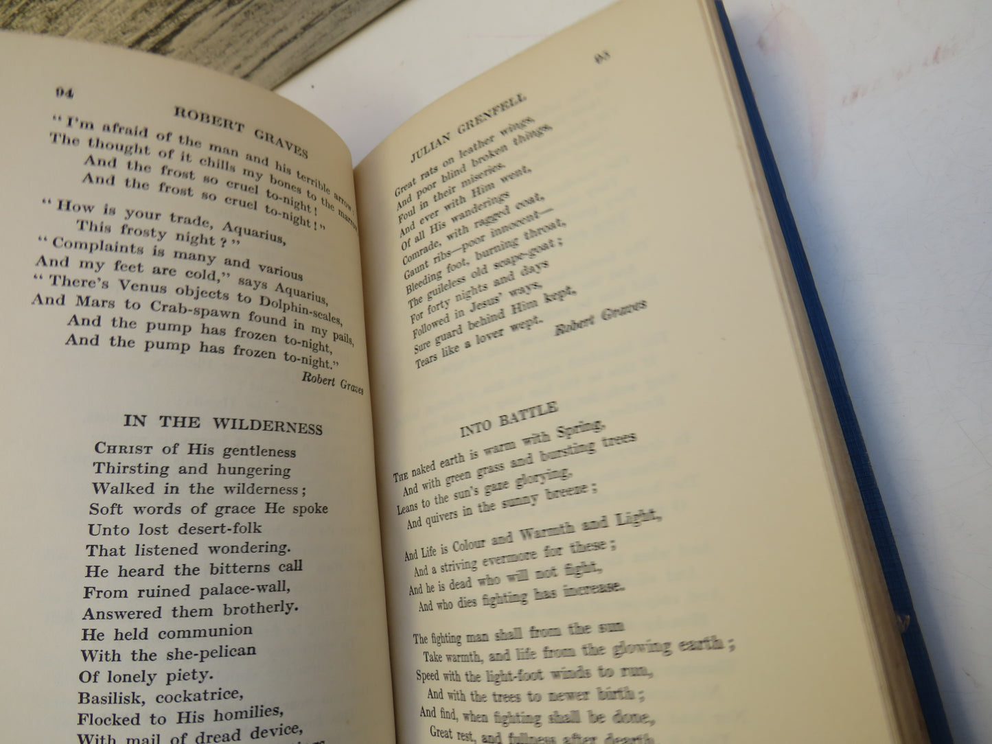 An Anthology of Modern Verse Chosen By A. Methuen 1933