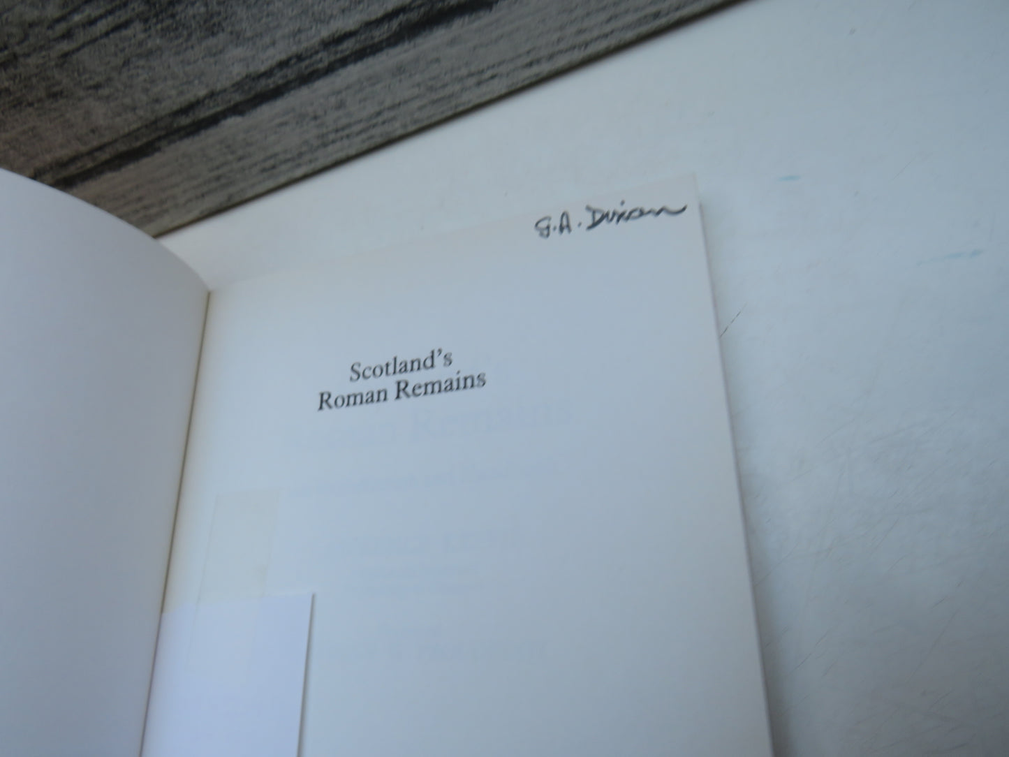 Scotland's Roman Remains By Lawrence Keppie 1990