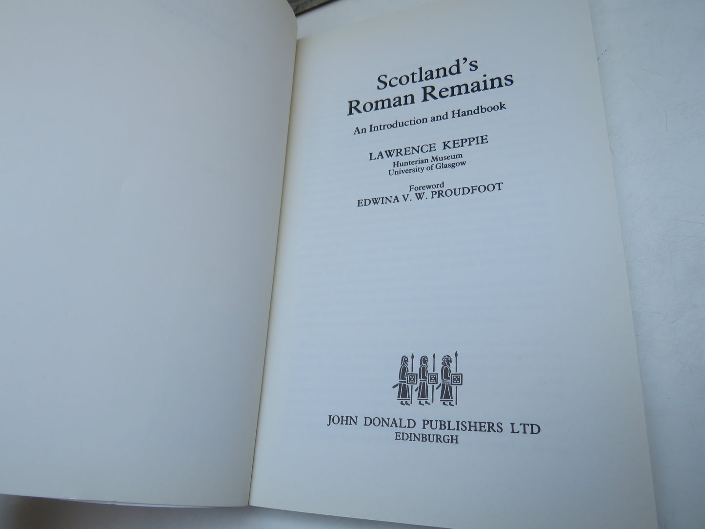 Scotland's Roman Remains By Lawrence Keppie 1990
