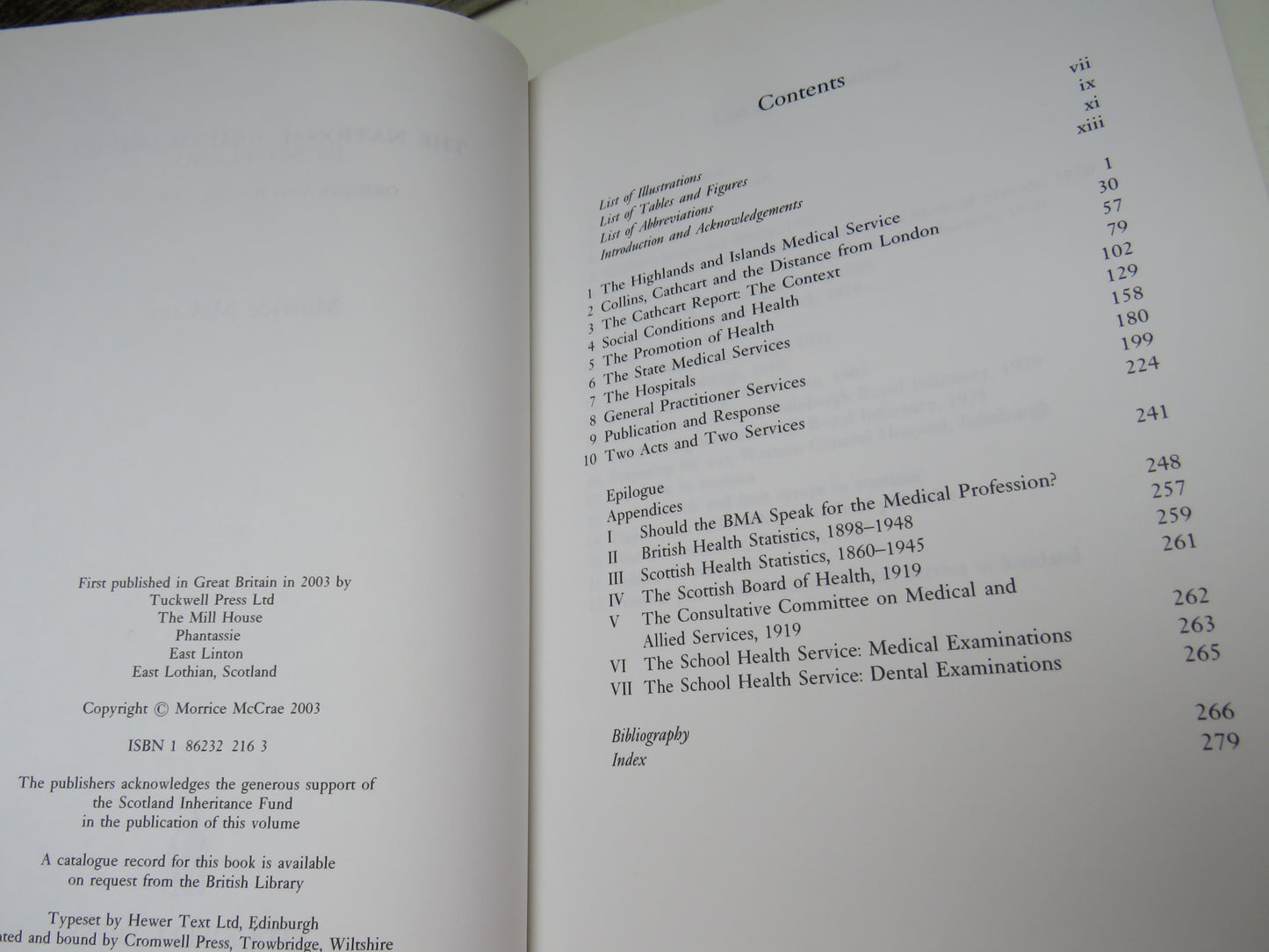 The National Health Service In Scotland Origins and Ideals 1900-1950 By Morrice McCrae 2003