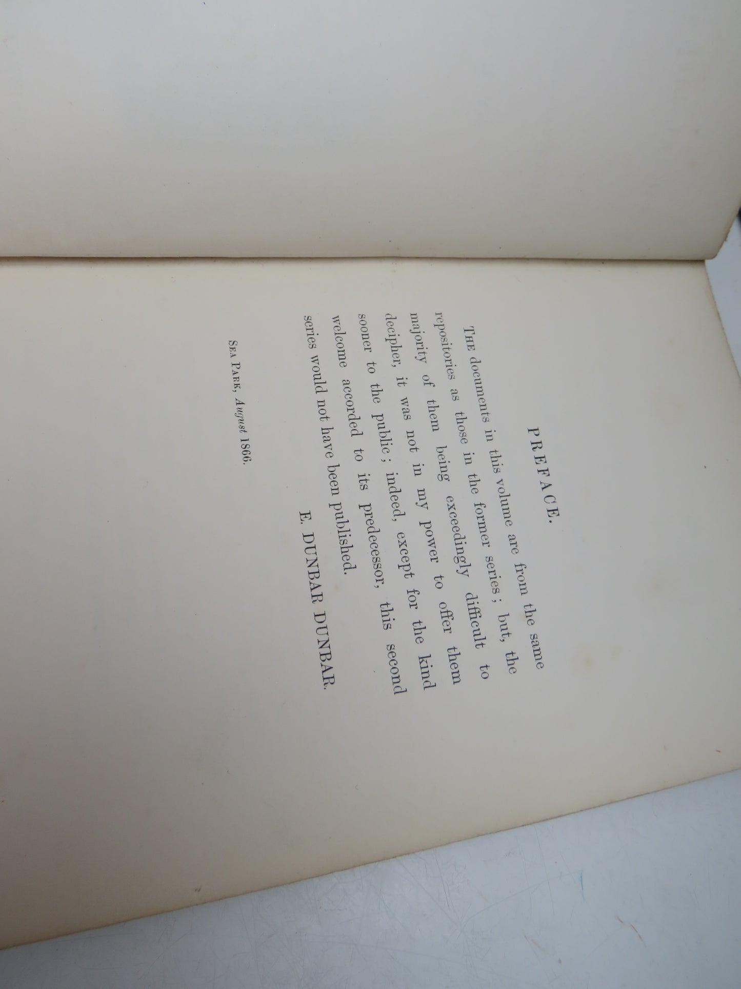 Social Life In Former Days Second Series Illustrated by Letters and Family Papers By E. Dunbar Dunbar 1866